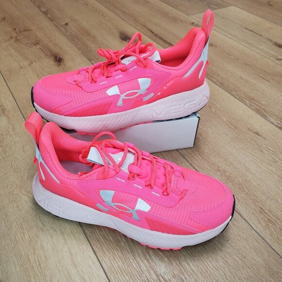 Under Armour HOVR Mega 2 MVMNT Pink Shock 603 NEW 3026629-603 Mens 11.5 /Wmns 13 - Picture 1 of 11